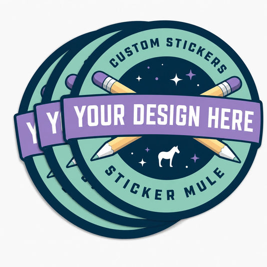 200 Pcs 3" Custom Vinyl Stickers