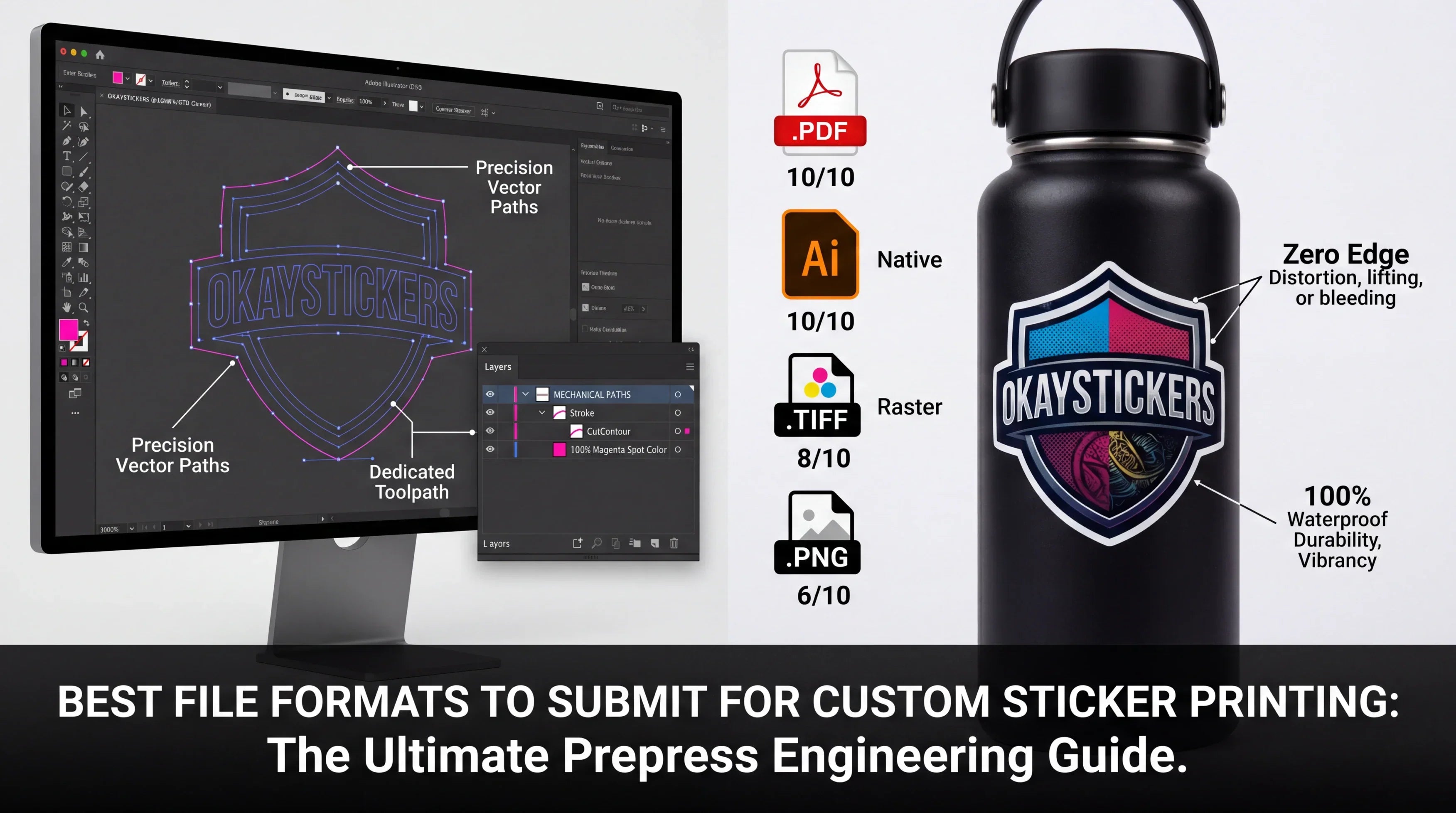 Best File Formats for Custom Sticker Printing: Prepress Guide