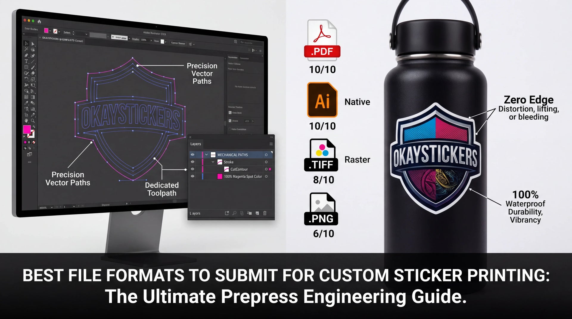 Best File Formats to Submit for Custom Sticker Printing: The Ultimate Prepress Engineering Guide