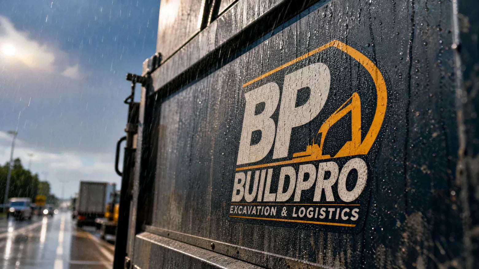 Outdoor durability test: Custom commercial truck decal surviving sun and heavy rain, engineering for 3-5 years by OkayStickers