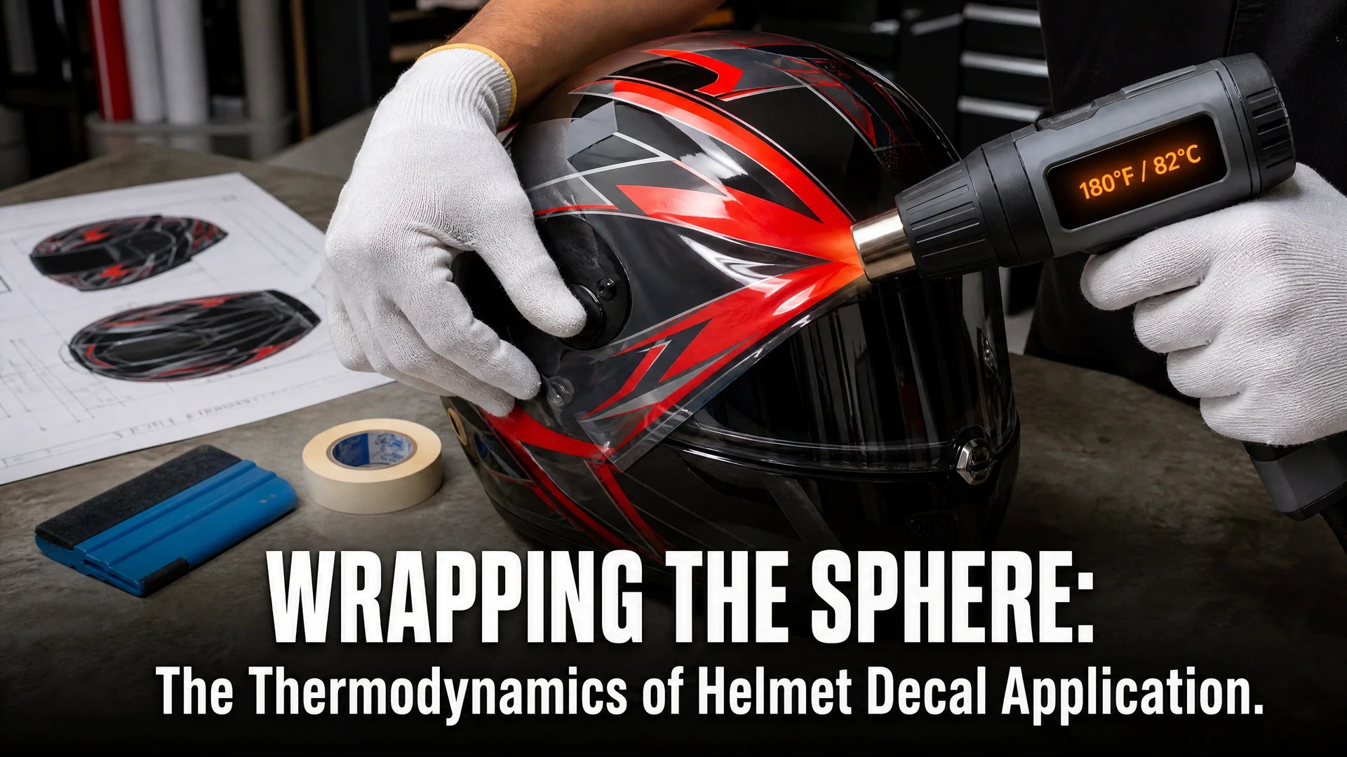 Helmet Stickers: How to Apply Vinyl to a Sphere or Domed Surface