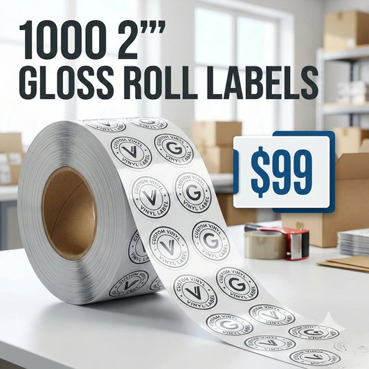 1000 2" Custom Vinyl Stickers