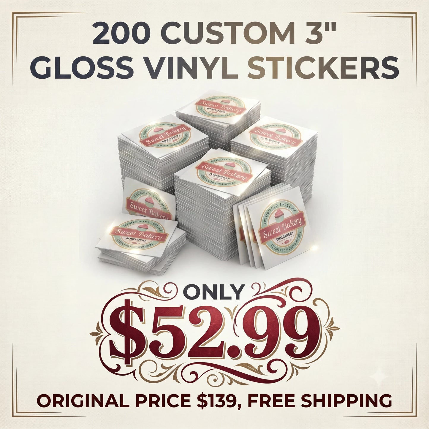 CUSTOM 3" GLOSS VINYL STICKERS
