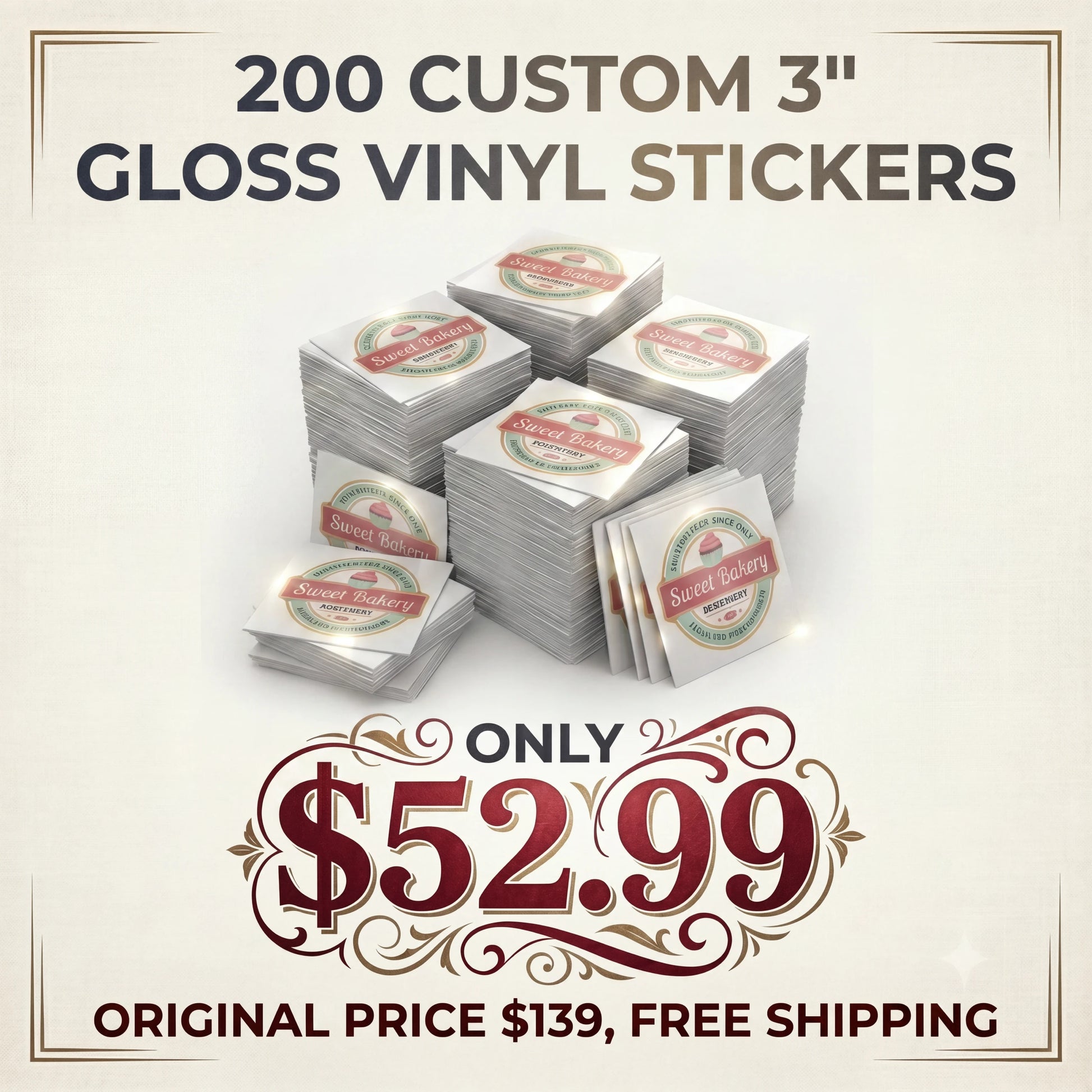 CUSTOM 3" GLOSS VINYL STICKERS