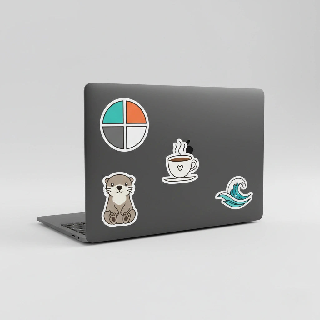 Okaystickers custom laptop stickers