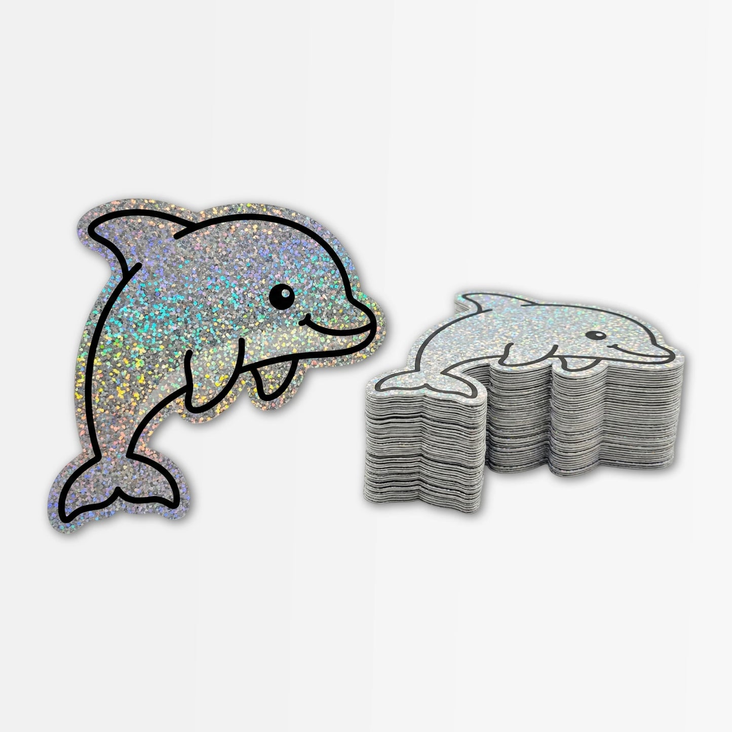 Dolphin Glitter Stickers