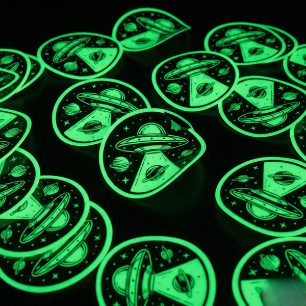 Pegatinas que brillan en la oscuridad