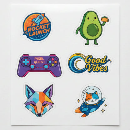Kiss Cut Stickers