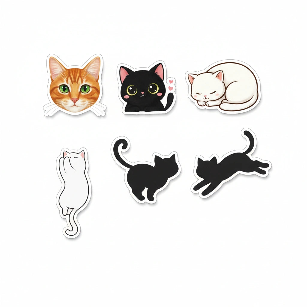pet cat stickers