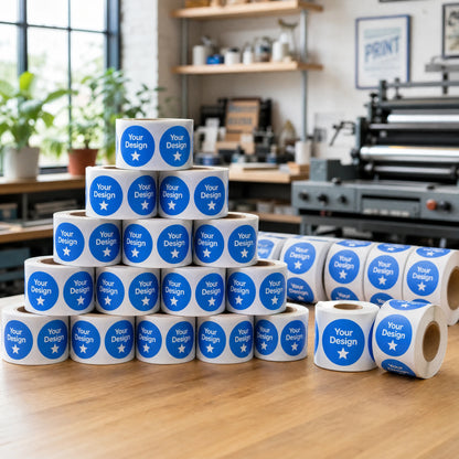 5,000 Custom 2 Inch Gloss Vinyl Roll Labels